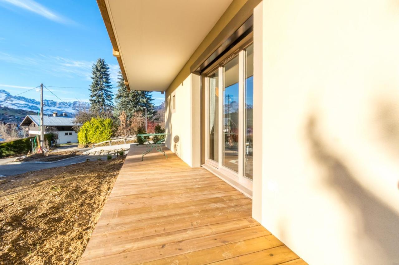 2 Pieces Vue Domaine Skiable Proche Arret Navette - Chalet Perrette Appartement Saint-Gervais-les-Bains Buitenkant foto