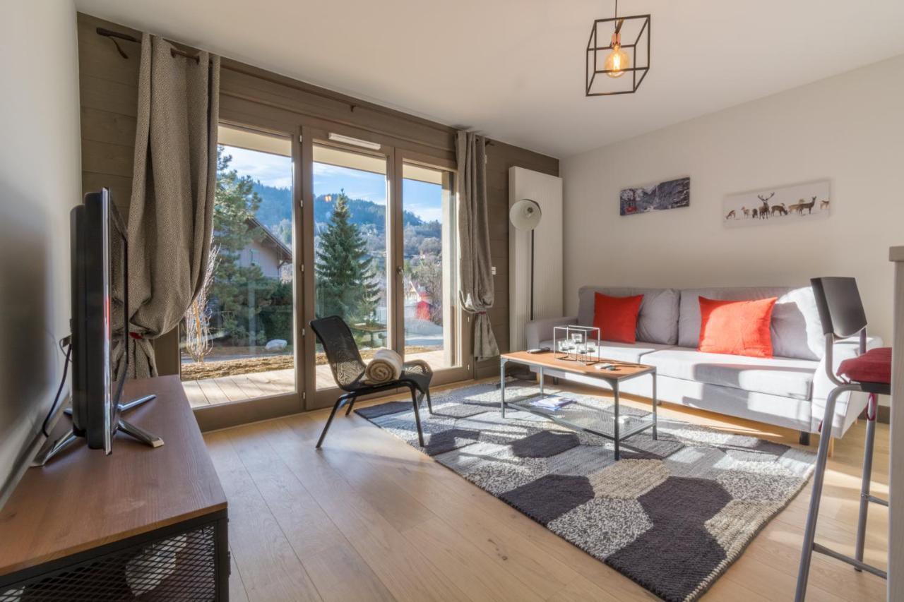 2 Pieces Vue Domaine Skiable Proche Arret Navette - Chalet Perrette Appartement Saint-Gervais-les-Bains Buitenkant foto